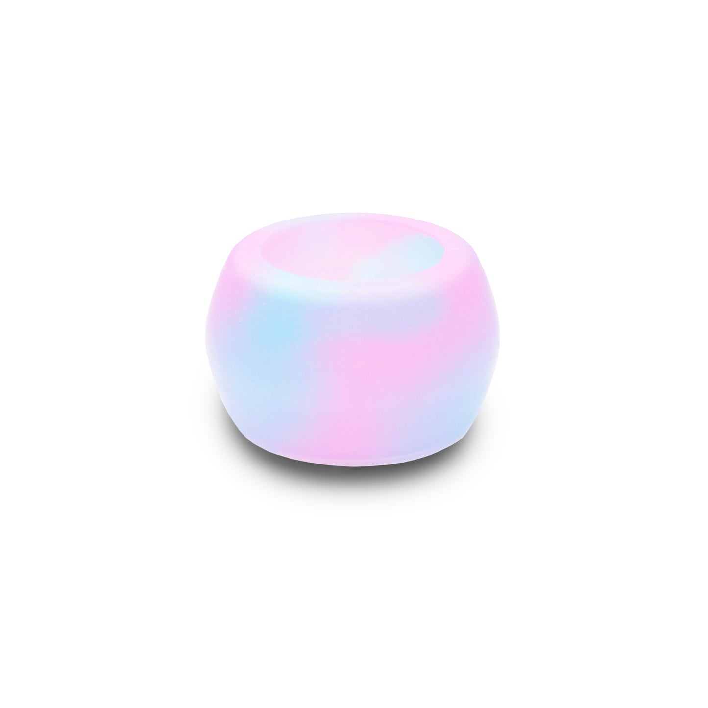 Bubblegum pink and blue ring guard ring protector for gym and oura rings on white background